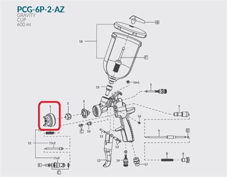 AZ3 HTE-S Impact Air Cap Set 1,2 - 1,4